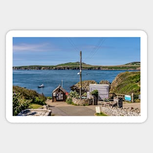 The road to St Justinians Harbour, Pembrokeshire Sticker